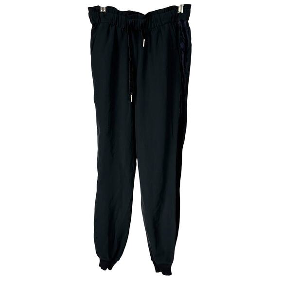 Lululemon On the Fly Jogger Velvet Trim Black Women's Size 4 Excellent Condition - Picture 1 of 9